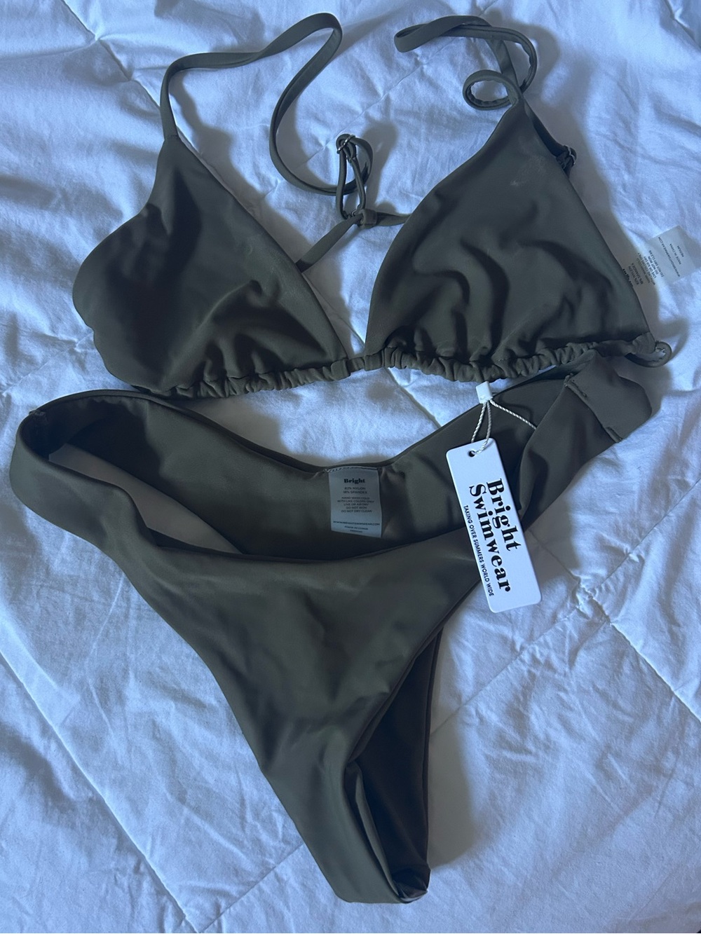 Bright Swimwear Triangle Bikini Set